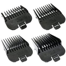 Andis 4 Piece Animal Comb Set; Sizes: 1/8'', 1/4'', 3/8'', 1/2'', Black, 21318