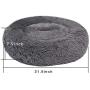BODISEINT Faux Fur Dog Bed Cat Bed,Shag Round Anti-Anxiety Pet Calming Bed Doughnut Cuddler for Medium Large Puppy Dog Cat Kennel Cushion Self Warming Bed