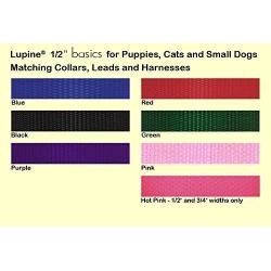 Lupine 1/2'' Black Step in Dog Harness
