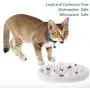 LORVOR Slow Feeder Bowl with Mat, Ceramic Interactive Slow Feeding Bowl Fins Design - Anti-gulping Slow Down Eating Prevent Choking Pet Bowl Feeder LORVOR Slow Feeder Bowl with Mat, Ceramic Interactive Slow Feeding Bowl Fins Design - Anti-gulping Slow Down Eating Prevent Choking Pet Bowl Feeder