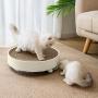 HIPIPET Cat Scratcher Pad for Indoor Cats Scratching Post with 3-in-1 Cat Toys Balls Round Cat Scratcher Cardboard Bed for Large Cats and Kitten