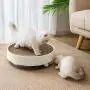 HIPIPET Cat Scratcher Pad for Indoor Cats Scratching Post with 3-in-1 Cat Toys Balls Round Cat Scratcher Cardboard Bed for Large Cats and Kitten HIPIPET Cat Scratcher Pad for Indoor Cats Scratching Post with 3-in-1 Cat Toys Balls Round Cat Scratcher Cardboard Bed for Large Cats and Kitten