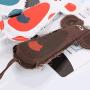 ocijf179 Pet Toy Pet Canvas Ring Paper Mouse Shape Kitten Cat Toy Chewing Teething Pet Supplies - Brown