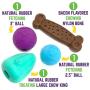 Chew King Dog Box - Durable Fetch Balls, Premium Treater and Chewing Toy Collection, Dog Toy Git Box