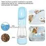 XINXIAO 2 in 1 Portable Pet Dog Water and Food Bottle for Walking Food Water Feeder for Dogs Drinking Bowl Puppy Cat Water Dispenser Pet