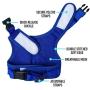 Downtown Pet Supply Cat Vest Harness and Leash Combo with Added Safety Features to Make it Escape Proof for Small, Medium, Large Cats and Small Dogs/Puppy (Available in Blue and Black)