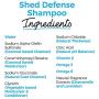 Shed Defender Shed Defense Shampoo for Dogs to Reduce Shedding, w/Omega 3 & 6, Vitamin E, Natural Ingredients & Plant Based, Hypoallergenic