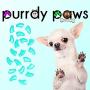 Purrdy Paws Soft Nail Caps for Dog Claws Turquoise