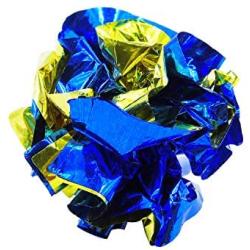 25 Packs Mylar Crinkle Balls Cat Toys