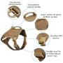 EXCELLENT ELITE SPANKER Tactical Dog Harness Vest with Handle Military Dog Harness Adjustable Training Harness No Pull Dog Harness for Small Medium Large Dogs