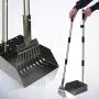 Dog Pooper Scooper, Adjustable Long Handle Rake & Scooper Set, Strong and Sturdy, Rust-Proof Metal Poop Scooper Perfect for Lawns & Gravel, Great for Small to Large Dogs