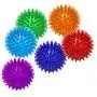 Jalousie Dog Squeaky Toys Value Set Non-Toxic Dog Squeaky Balls for Dogs Toss Fetch Toys for Dogs TPR Rubber Puppy Toys Spikey Dog Chew Toys for Small Medium Dogs Pet Toys for Puppy