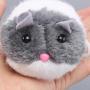 LINGJIA pet Toy 2pcs/Set New Cute Cat Toy Plush Fur Toy Shake Movement Mouse Pet Kitten Funny Rat Little Interactive Bite Toys