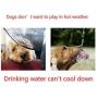 Dog Chew Cooling Toy, Food Leaking Freezer Ball Durable Teeth Cleaning Ice Toys for Small and Large Dogs, Summer, Blue