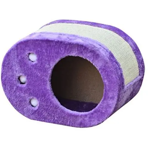 Fervor - PetPals Zest-Fleece and Sisal Horse-Shoe Shaped Scratcher Box, 18 x 10 x 12'' Fervor - PetPals Zest-Fleece and Sisal Horse-Shoe Shaped Scratcher Box, 18 x 10 x 12''