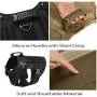 RubRab Tactical Dog Harness Vest with Handle No Pulling Front Clip Military Working Training Molle Vest with Metal Buckles & Loop Panels