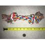 Zanies Multi Colored Knotted Rope Bone Dog Toy Tough & Durable for Big Dogs Too !