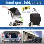 HPZ Pet Rover Lite Premium Light-Weight Dog/Cat/Pet Stroller Travel Carriage with Convertible Compartment/Zipper-Less Entry/1-Hand Quick Fold/Aluminum Frame for Small & Medium Pets