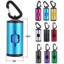 Decdeal Pet Poop Holder Dog Waste Dispenser Aluminum Alloy Tube Includes 15pcs Waste Bags Refillable