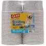 Glad for Pets Disposable Feeding Bowls | Large Dog Bowls in Gray Pattern | 3.5 Cup Feeding Size, 50 Count - Dog Bowls are Great for Dry and Wet Dog Food or Water
