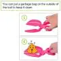 Pets Waste Scissor Shovel and Pooer Scooper for Dogs and Cats Supplies.Pets Clean Pickup Tools with Durable Plastic,Colour(Pink/Bule/Green) (Blue)