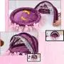 Creation Core Luxury Washable Pet Puppy Cat Princess Lace Bed with Canopy