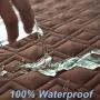RBSC Home Waterproof Dog Bed Cover Non Slip Large Furniture Protector Sofa Cover Reusable Incontinence Bed Underpads for Pets, Dog, Cat, Kids Including 1 Brush