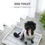 Dog Training Tray,Puppy Potty Tray Holder,Puppy Dog Pad Holder,Indoor Training Toilet for Puppies Square Pet Training Toilet Pad Holder Portable