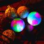 4 Pieces Light Up Dog Balls Glowing Elastic Balls LED Flashing Spike Pet Balls Molar Ball Pet Light Color Balls Interactive Pet Toys for Cats Dogs Chewing Playing (2.2 Inch, 2 Styles)