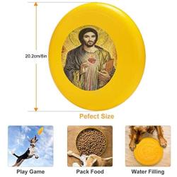 Pet Frisbee Flying Disc Dog Toy - Multifunction Sacred Heart of Jesus Olmc Smith Catholic Art