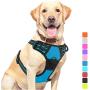 Vovodog Dog Harness No-Pull Pet Harness, Adjustable Outdoor Walking Pet Reflective Oxford Soft Vest with 2 Metal Rings and Handle Easy Control for Small Medium Large Dogs…