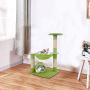Cat Tree, Kitten Activity Tower, with Scratching Post Cozy Hammock and Tunnel, Tall Perch and Dangling Ball Toy, Plush Covered Pet Condo
