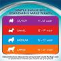 Simple Solution Disposable Dog Diapers for Male Dogs | Male Wraps with Super Absorbent Leak-Proof Fit | Excitable Urination, Incontinence, or Male Marking | Large | 30 Count