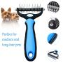 ECARE Dog Undercoat Rake, Dog Grooming Brush Shedding Professional Dog Grooming Brush Pet Deshedding Tool for Dogs Horses Pet