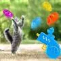 Green-Home Cat Fetch Toy - Pet Training Exercise Chaser Tool - Cat Fetch Tracks Toys 5 Colors Flying Propellers - Funny Interactive Toy for Kitten Fetching Chasing & Exercising Needs