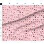 Spoonflower Fabric - Pekingese Dogs Pet Cute Colors Blossom Pink Toy Breeds Chinese Printed on Performance Piqué Fabric by The Yard - Performance Athletic Apparel Fashion