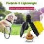 HJJ Portable Dog Scooper Pooper, Expandable Sanitary Dog Waste Pick Up with Carabiner Bag Yellow, HJJ Portable Dog Scooper Pooper, Expandable Sanitary Dog Waste Pick Up with Carabiner Bag Yellow,