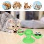 FAIRYLOVE Cat Toys Interactive Chew Toys for Indoor Cats with Led Ball and Mint Balls Funny Kitten Suction Cup Windmill Catnip Toy
