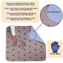 SincoPet Reusable Round Pee Pad + Grooming Gloves/Quilted,Fast Absorbing Machine Washable Dog Whelping Pad/Waterproof Puppy Training Pad/Housebreaking Absorption Pads