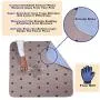 SincoPet Reusable Round Pee Pad + Grooming Gloves/Quilted,Fast Absorbing Machine Washable Dog Whelping Pad/Waterproof Puppy Training Pad/Housebreaking Absorption Pads SincoPet Reusable Round Pee Pad + Grooming Gloves/Quilted,Fast Absorbing Machine Washable Dog Whelping Pad/Waterproof Puppy Training Pad/Housebreaking Absorption Pads