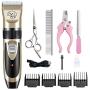 VARWANEO Dog Clippers pet Grooming Clippers Dog Shaver Clippers Low Noise Rechargeable Cordless Dogs Cats Horse Grooming Clippers - Professional Pet Hair Clippers with Comb Shaver VARWANEO Dog Clippers pet Grooming Clippers Dog Shaver Clippers Low Noise Rechargeable Cordless Dogs Cats Horse Grooming Clippers - Professional Pet Hair Clippers with Comb Shaver