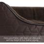 WINDRACING Luxury Dog Bed for Small Medium Dog Washable Removable Covers Oval Foam Pet Bed Sharpa Cozy Calming Anti-Anxiety Puppy Supplies Self Warming Cat Bed
