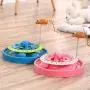 iHOO Cat Interactive Turbo Track Ball Toys Catch The Mouse Exercise Scratcher Roller Turntable Kitten Sway Toy Mental Physical Exercise Amusement Pet Supplies