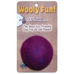 One Pet Planet 86005 2-Inch Wooly Fun Ball Dog Toy
