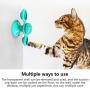 Colorful gourd Windmill cat Toy with cat Turntable Interactive pet Toy Built in LED Ball Rotating cat Toothbrush Turntable Massage scratchingtickle chew Toy Suction Cup Base