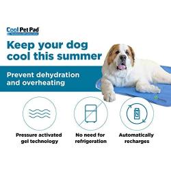 The Green Pet Shop Dog Cooling Mat - Pressure-Activated Gel Cooling Mat For Dogs - This Pet Cooling Mat Keeps Dogs and Cats Comfortable All Summer - Avoid Overheating, Ideal for Home and Travel