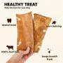 Downtown Pet Supply All Natural BBQ Rawhide Bulk Chew Treats, Long Lasting, Large Thick Cut Beef Rawhide Chips (3'' x 7'' in, 3 LB)