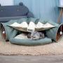 ZZK Cat Toys Foldable Mobile cat Tunnel Toy pet Mongoose pup Interactive Games Channel cat pet Supplies cat Litter Cat Spring
