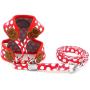 SMALLLEE_Lucky_Store New Soft Mesh Nylon Vest Pet Cat Small Medium Dog Harness Dog Leash Set