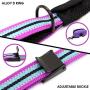 Didog Dog Safety Seat Belt, Dog Vehicle Car Harness/Leash with Handle for Car Travel Walking,Adjustable Dog Leashes Fit Small Medium Large Dogs,Purple